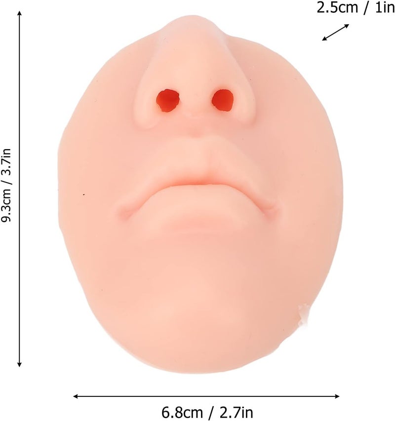 woobles 3pcs Silicone Nose Model, Reused Soft Nose Mold with Mouth Soft Elastic for Earrings Jewelry Display Rubber Nose for Piercing Practice (Light Skin Color) - Image 4